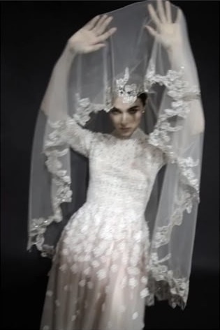 Beaded veil